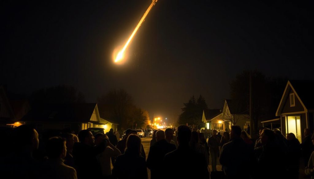 eyewitness accounts of meteorite fall